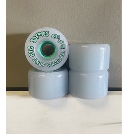 Snot Wheel Co. Snot Big Softies 63mm 78a White/Teal Wheels (set of 4)