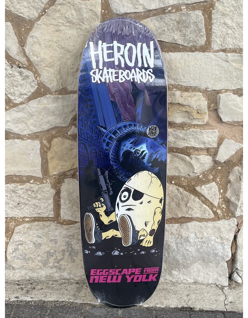 Heroin Heroin Team Eggscape From New Yolk Shaped Deck - 9.4