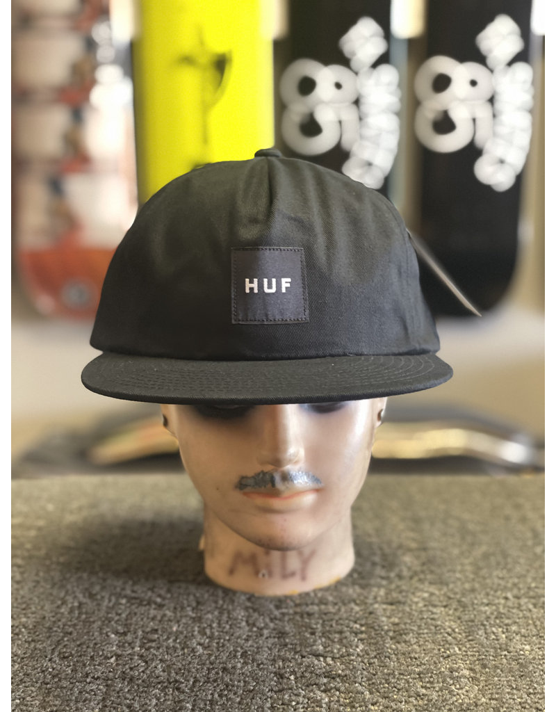 Huf Worldwide Huf ess. Unstructured Box Snapback Hat - Black