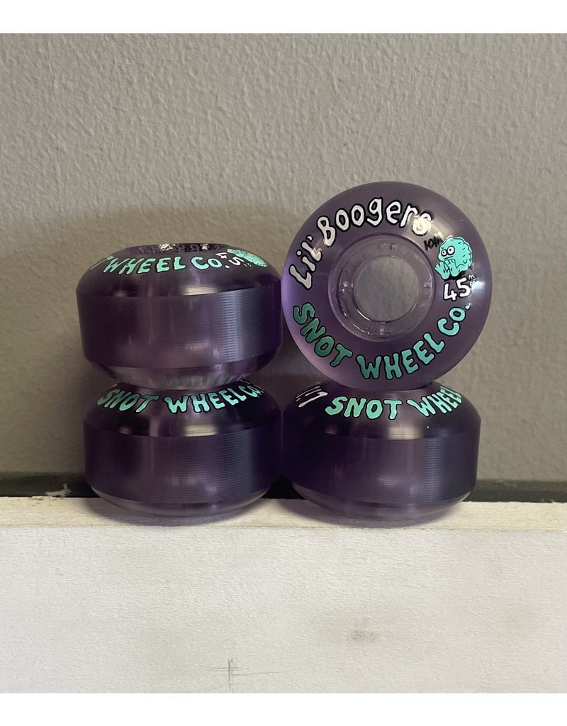 Snot Wheel Co. Snot Lil Boogers Clear Purple 45mm 101a Wheels (Set Of 4)