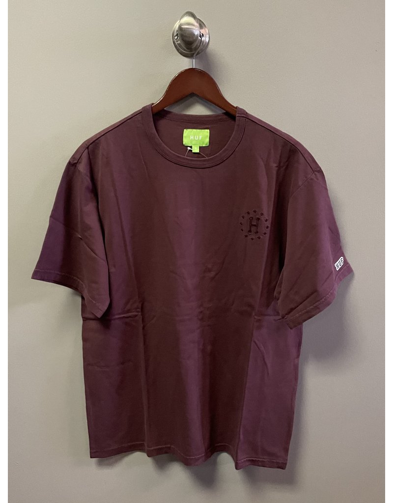 Huf Worldwide Huf Galaxies Faded Relaxed T-shirt - Wine (size Small or X-Large)