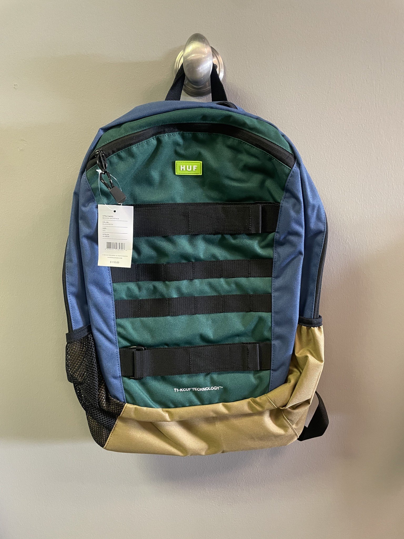 Huf Mission Backpack - Blue/Green