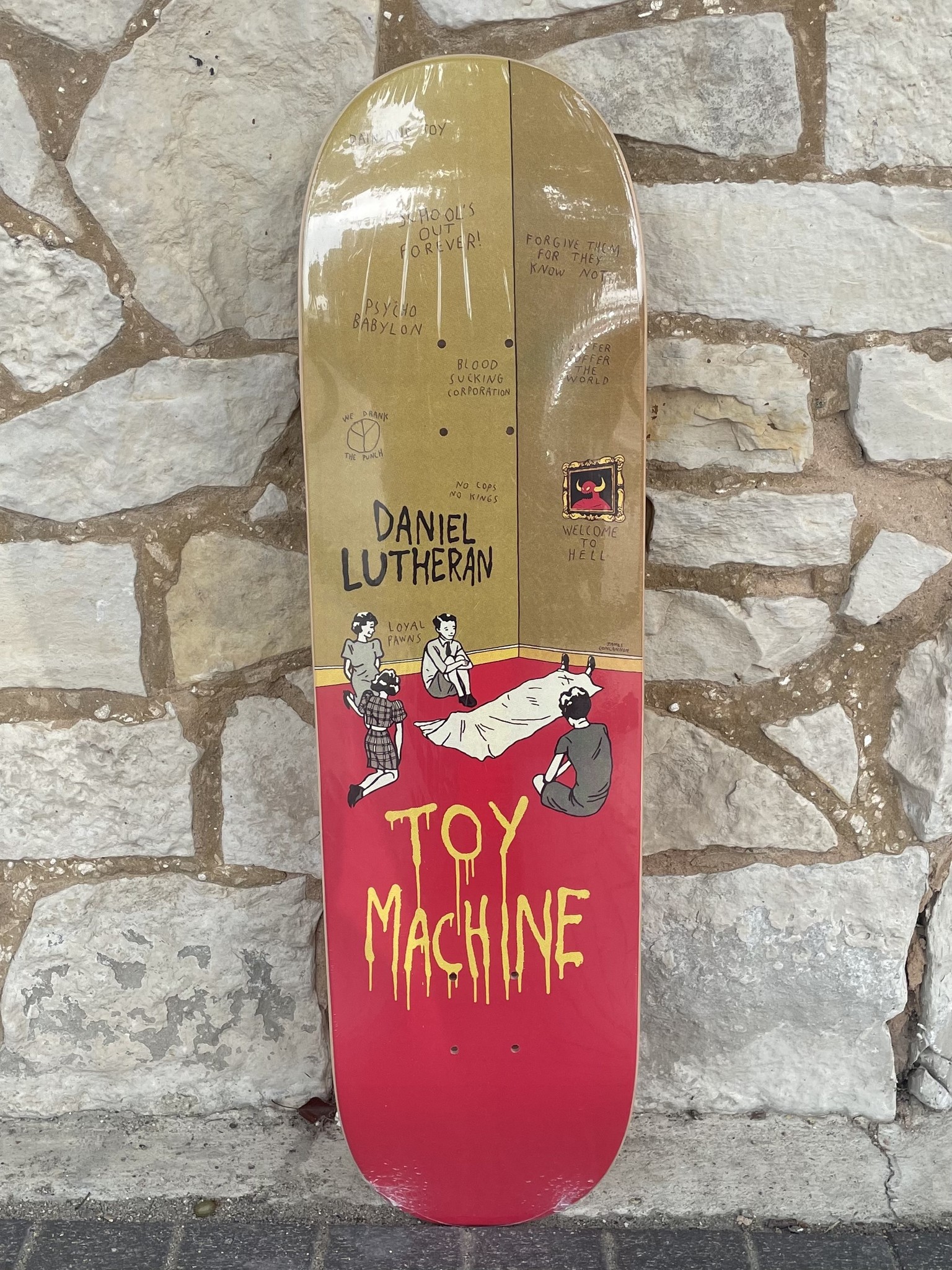 Toy Machine Lutheran Psycho Babylon Deck 8.5 x 32 FA SKATES