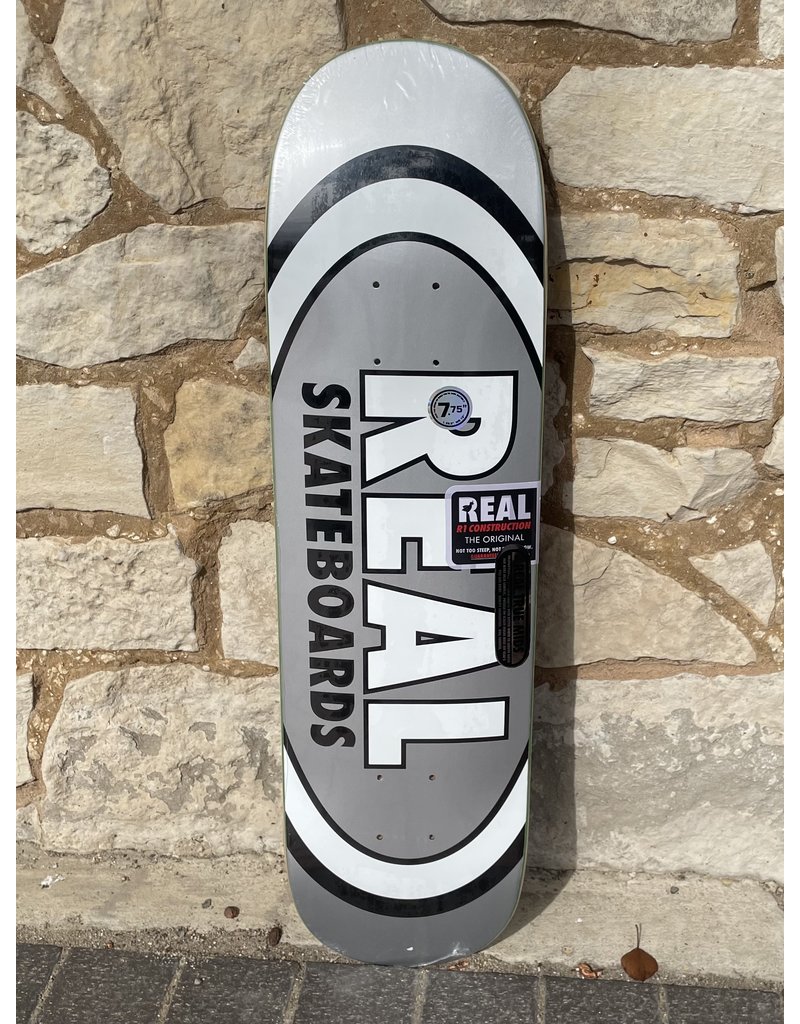 Real Real Team Classic Oval Silver Deck - 7.75 x 29.5 (True Mid)