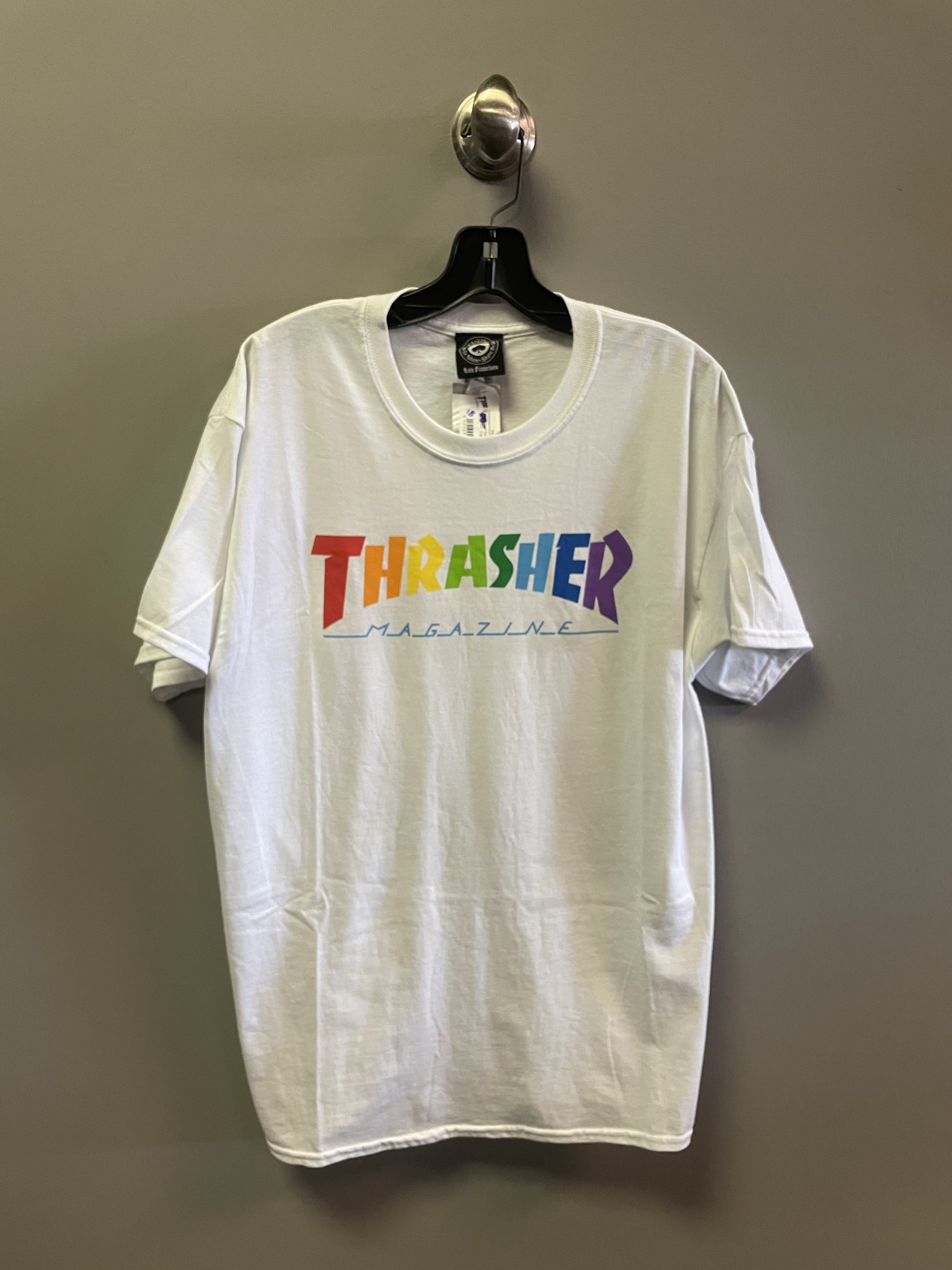 Thrasher Rainbow Logo T-shirt - White