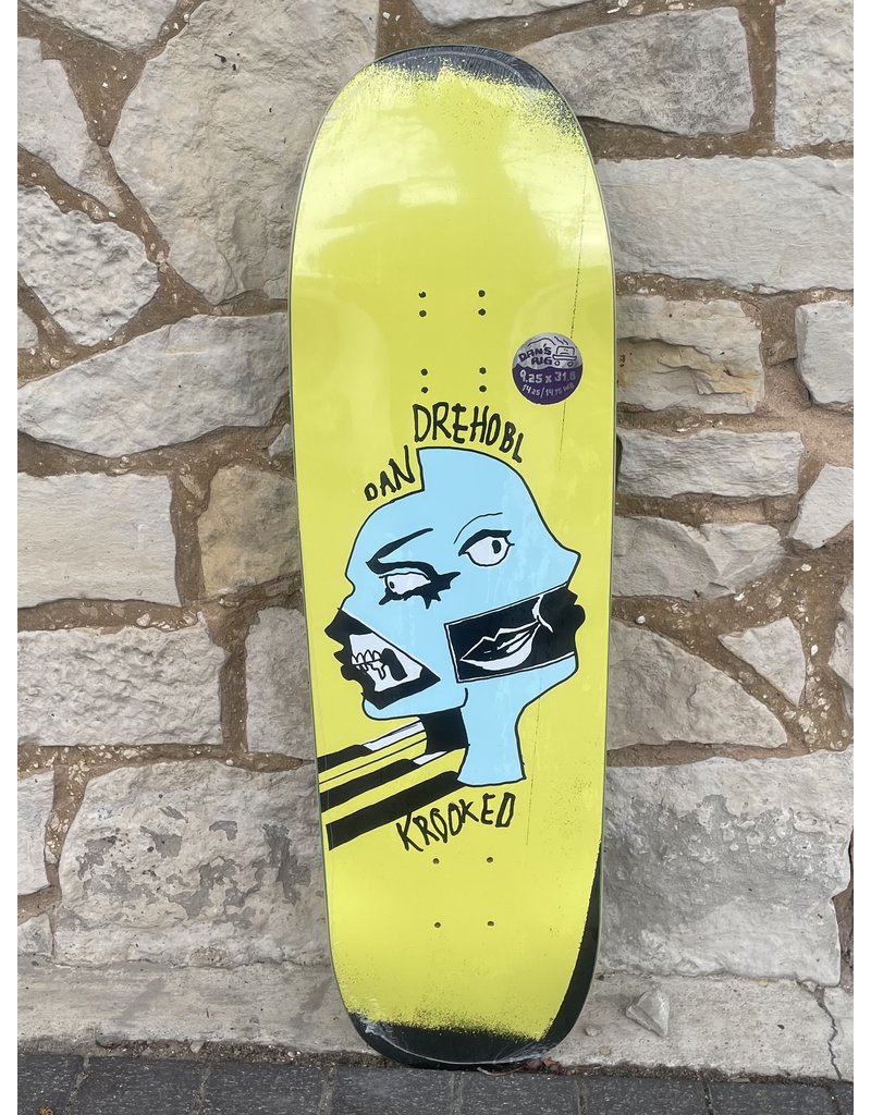 Krooked Krooked Drehobl Two Face Deck -9.25 x 31.8  (Dans Rig)