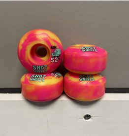 Snot Wheel Co. Snot Swirls Pink/Yellow Classic 52mm 101A Wheels (set of 4)