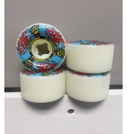 OJ wheels OJ 61mm Team Rider White/Blue 95a Wheels (set of 4)