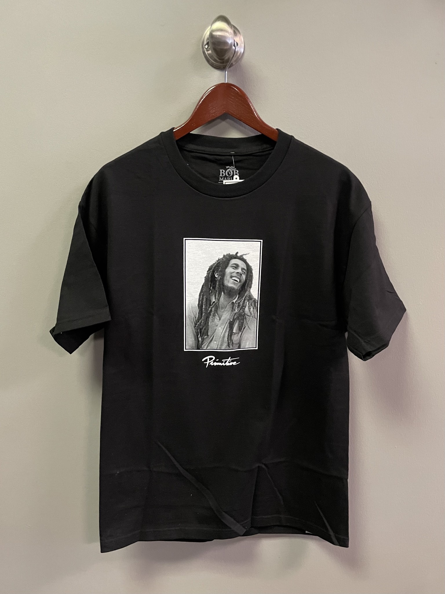 Primitive Bob Marley Uprising T-shirt - Black - FA SKATES