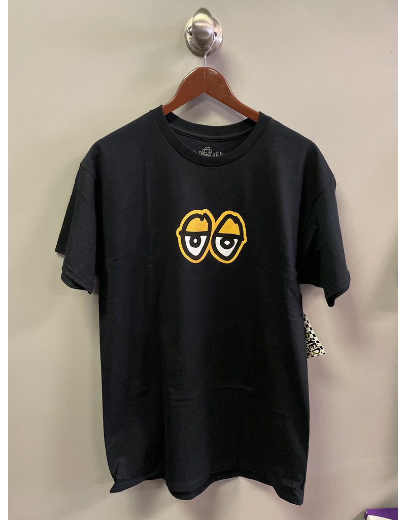 Krooked Krooked Eyes T-shirt - Black/Gold