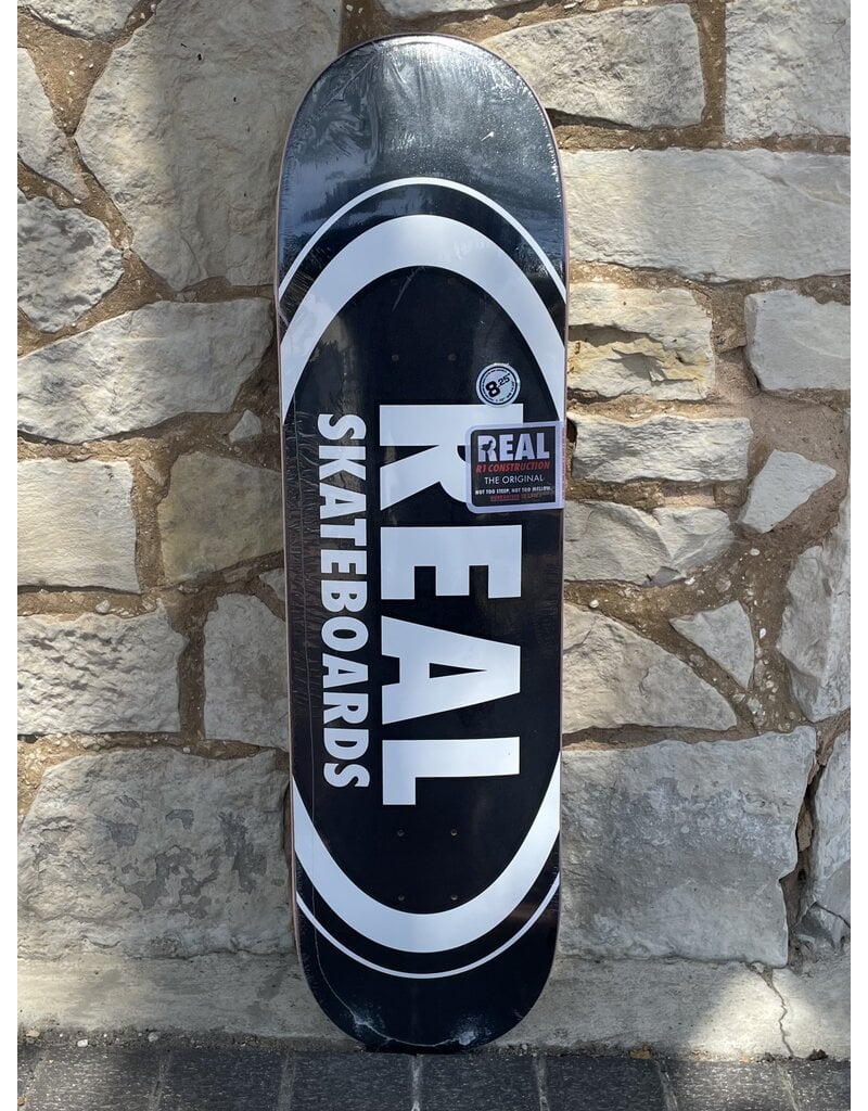 Real Real Team Classic Oval Black Deck - 8.25 x 32