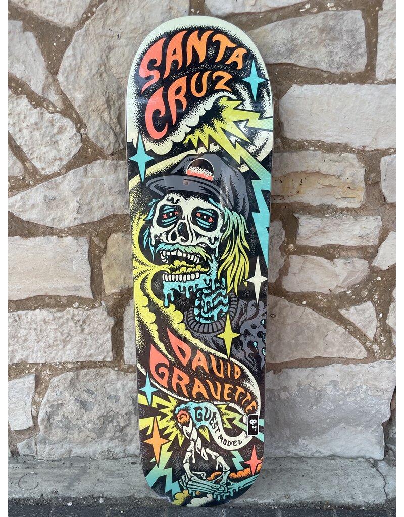 Santa Cruz Santa Cruz Gravette Hippie Skull SC Pro Deck - 8.3 x 32.2