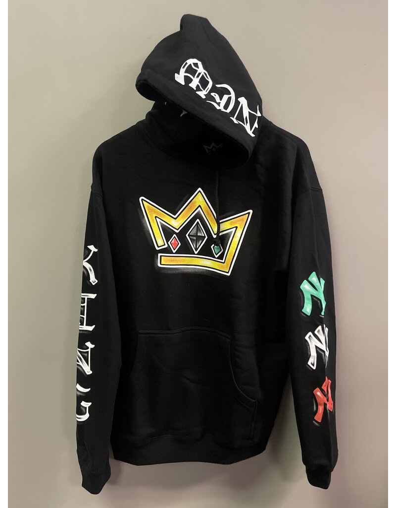 King Skateboards King Royal Jewels Airbrush Hoodie - Black