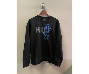 Huf Worldwide Huf Dragon Crewneck - Black