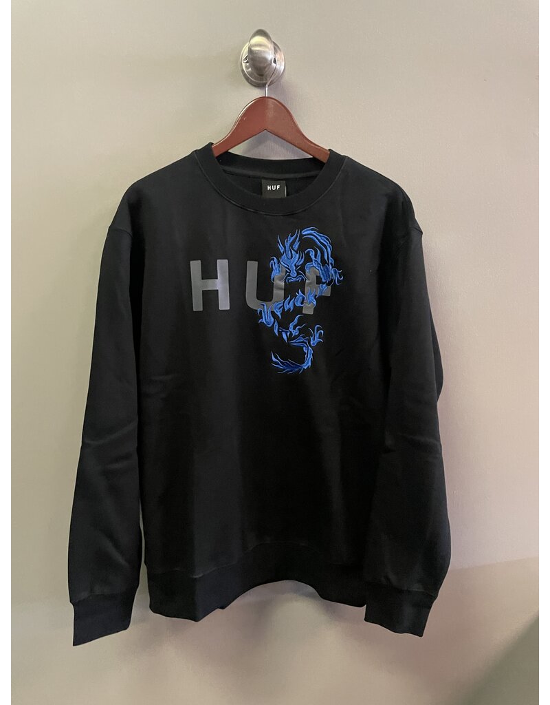 Huf Worldwide Huf Dragon Crewneck - Black