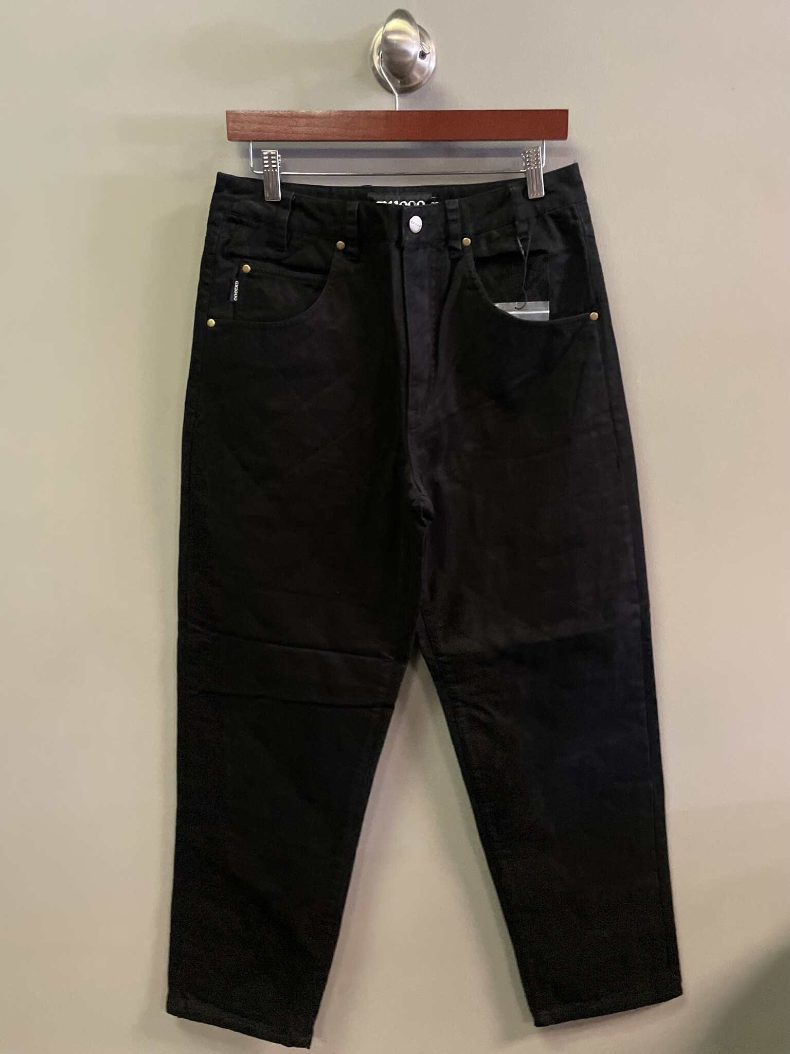 GX1000 Baggy Quilted Twill Pant - Black - FA SKATES GX1000 Baggy Quilted Twill Pant - Black - FA SKATES