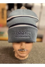 Krooked Krooked KRKD Eyes Cuff Beanie - Blue