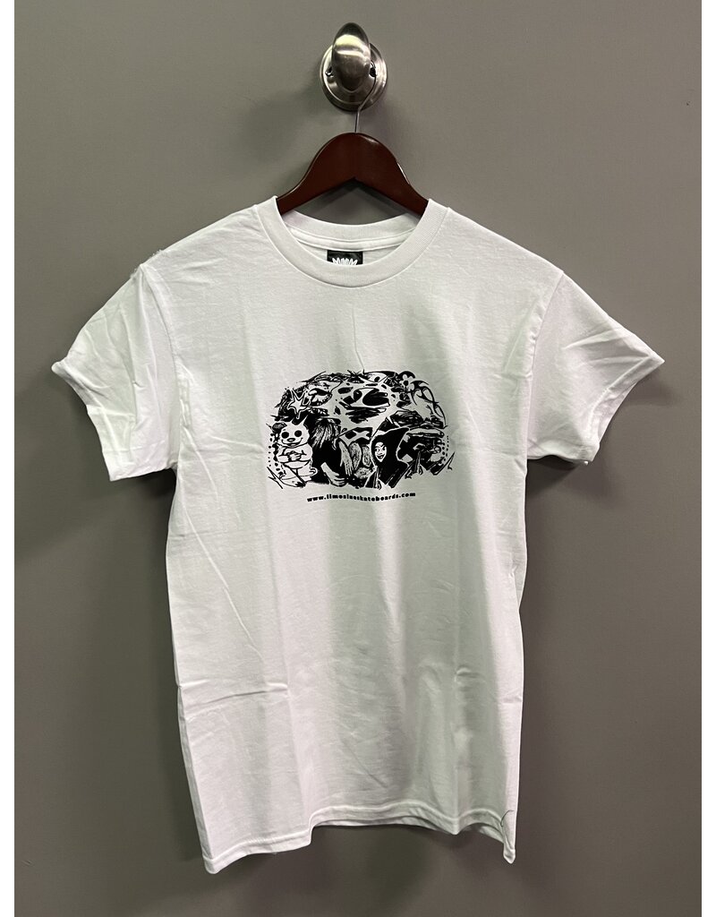 Limosine Limosine Brain Collage T-shirt - White