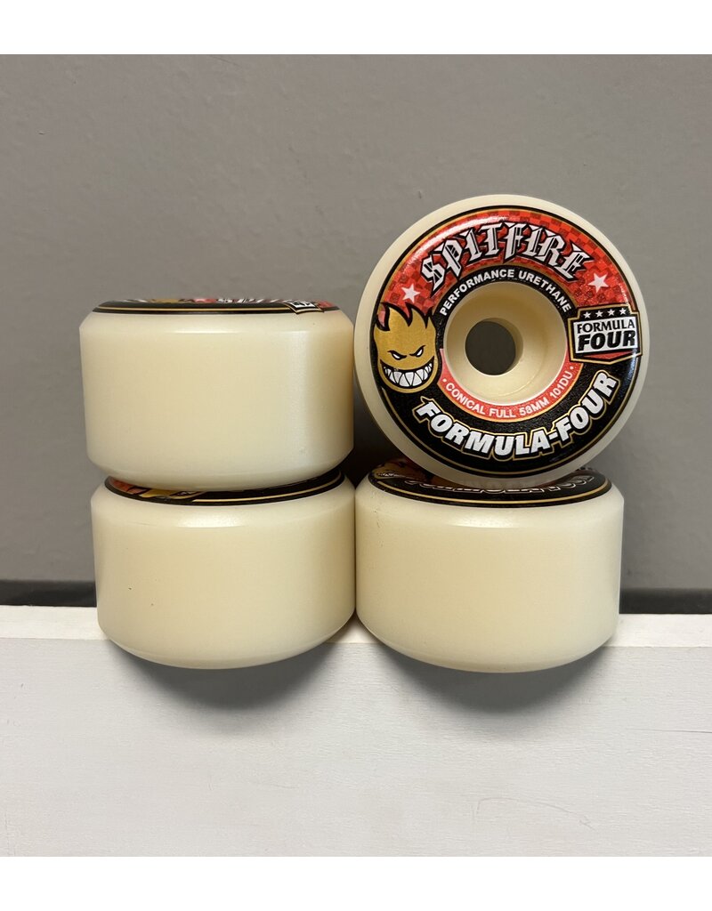 Spitfire Spitfire Formula Four Conical Full 58mm 101D Wheels (set of 4)