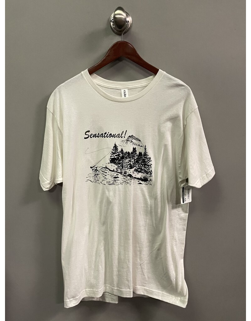 Sensational Fly Fishing T-shirt - Natural (size Large)