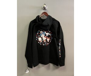 Girl x Sanrio Hello Kitty Friends Black Hoodie FA SKATES