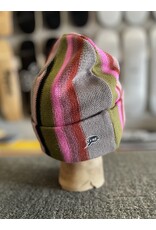 Frog Skateboards Frog Vertical Stripe Beanie - Grey/Pink