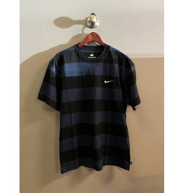 Nike SB Nike Sb Striped T-shirt - Midnight Navy/Black/White (size Small)