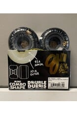 OJ wheels OJ 54mm Double Duro Black Gray Mini Combo 101a/95a Wheels (Set of 4)