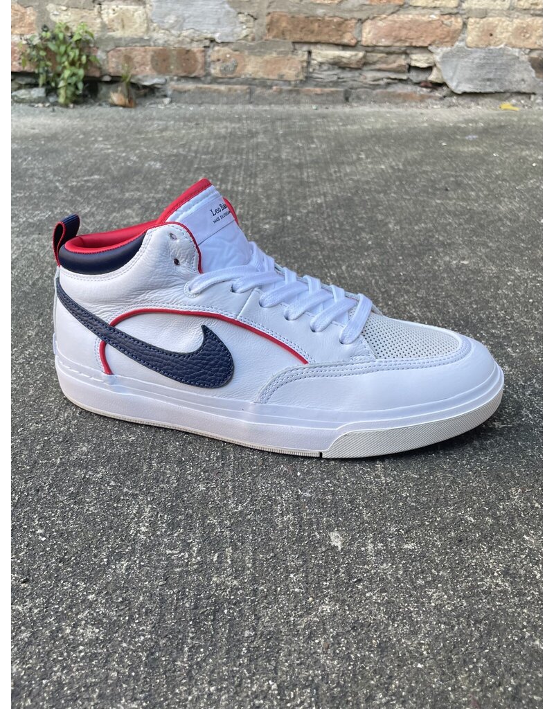 Nike SB Nike sb React Leo Premium - White/Midnight Navy (size  8.5)