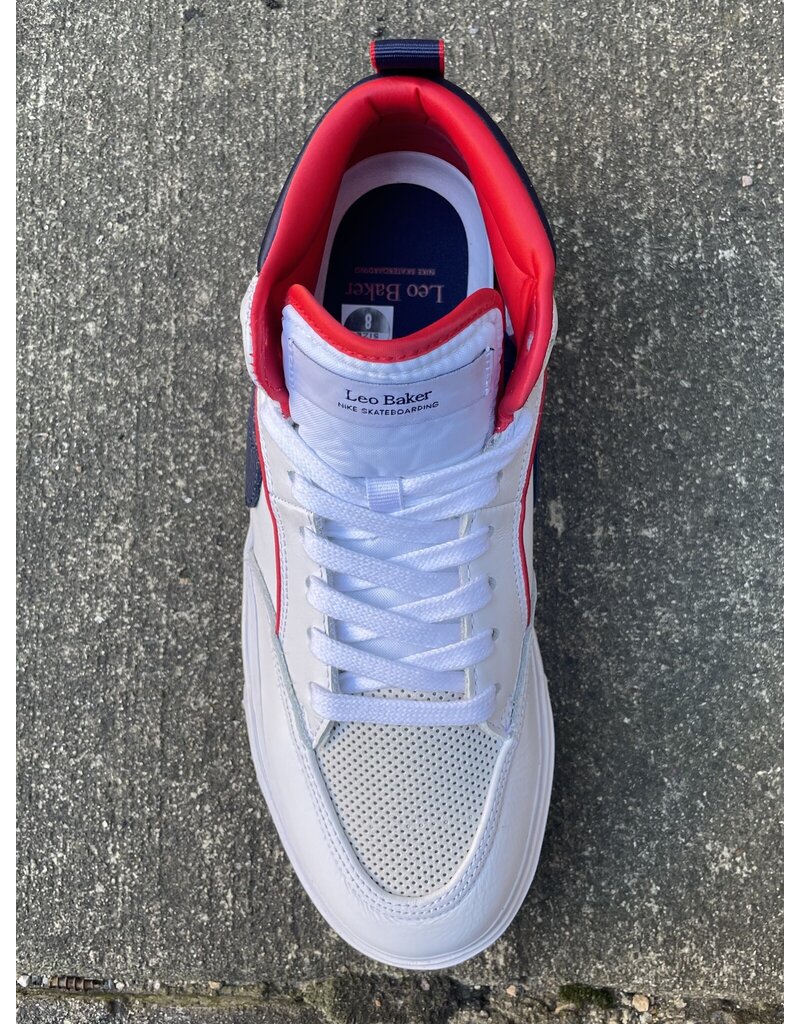 Nike SB Nike sb React Leo Premium - White/Midnight Navy (size  8.5)