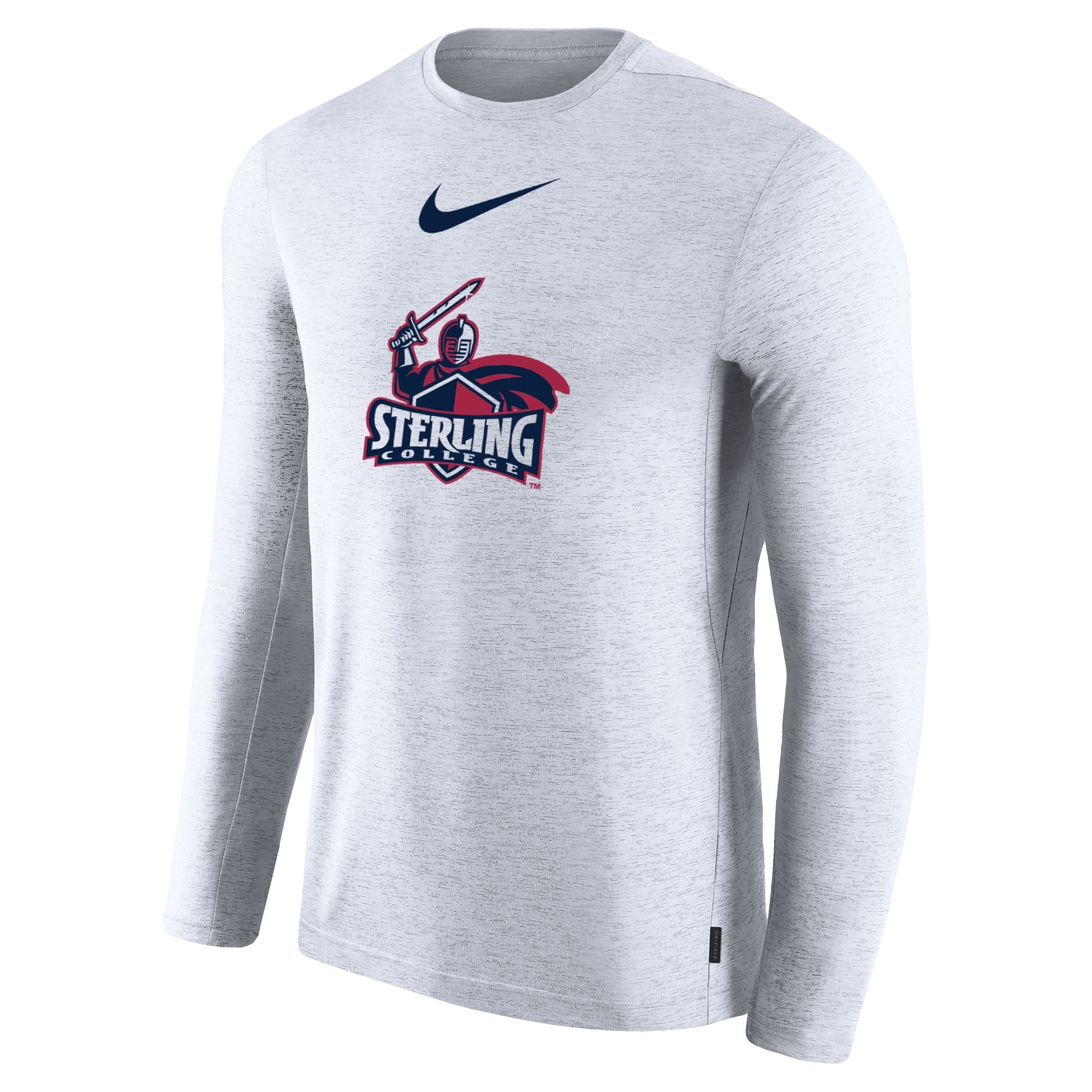 Nike Coach Long Sleeve Tee - White - Sterling College Bookstore
