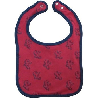 red baby bib