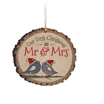 1st christmas mr mrs ornament