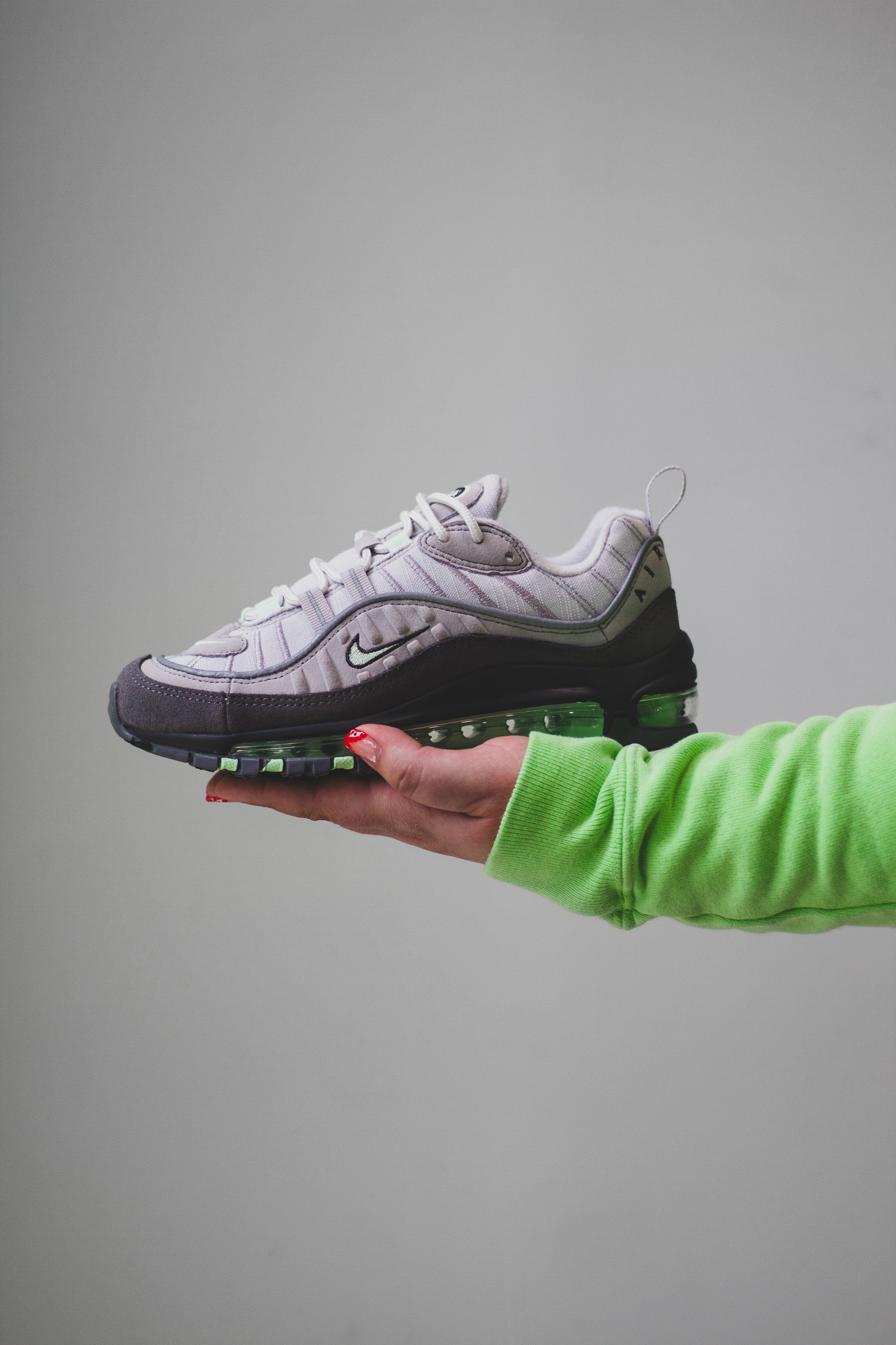 nike air max 98 mint grey