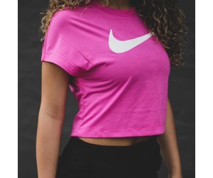 pink nike crop top