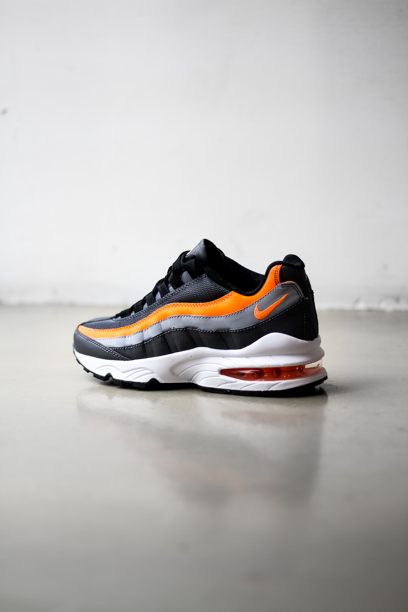 orange black and gray air max 95