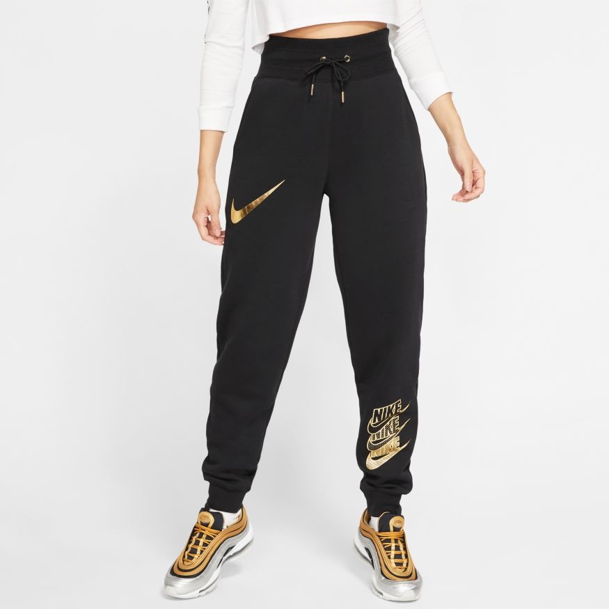 black and gold nike pants