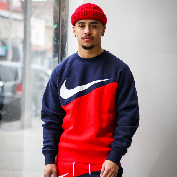 nike crewneck navy