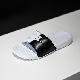 adidas pride adilette slider sandals in white