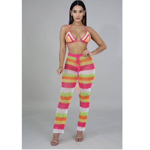 fishnet two piece set