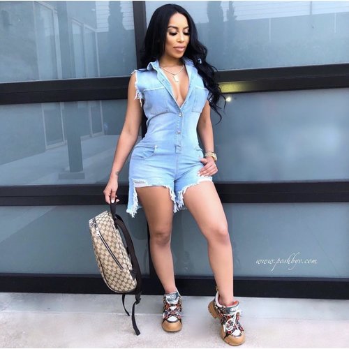 distressed romper