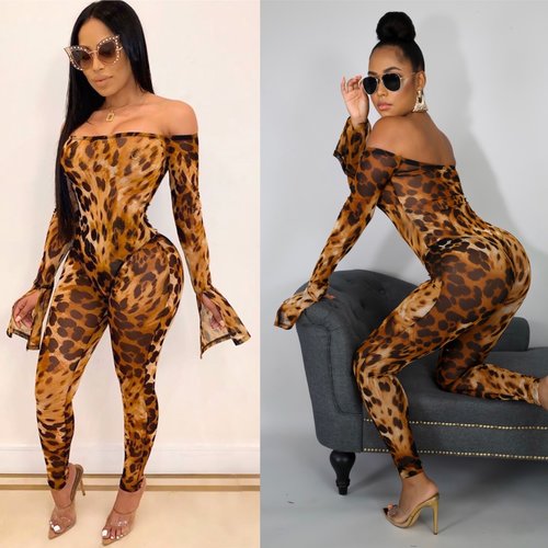 2 piece leopard print outfit