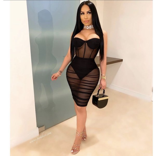 Corset mesh dress Clearance