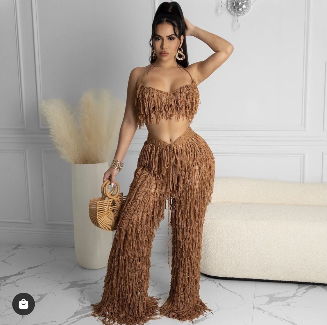 crochet 2 piece set