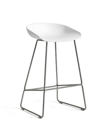 Tabouret AAS38 Blanc/Inox  Comptoir - Démo de plancher