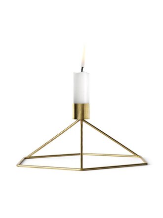 POV Candleholder Table, Brass DISC
