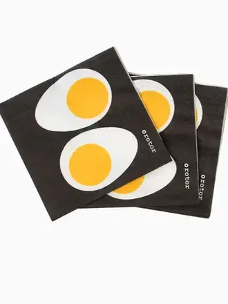 ROTOR DESIGN · Serviettes en papier « Demi-œufs » · Paquet de 20