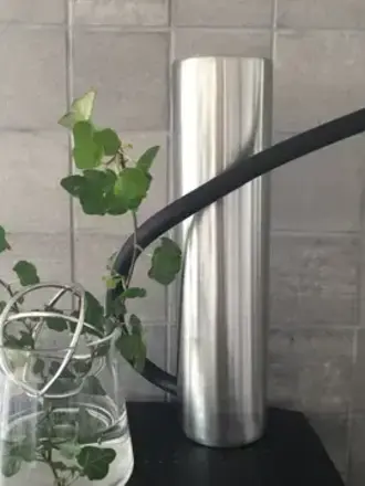 Arrosoir design en acier inoxydable avec tuyau en silicone |