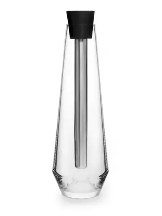 BORN IN SWEDEN · Carafe en verre | avec tige de métal refroidissante et bouchon en liège naturel