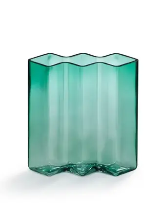 Vase Row triple hauteur vert